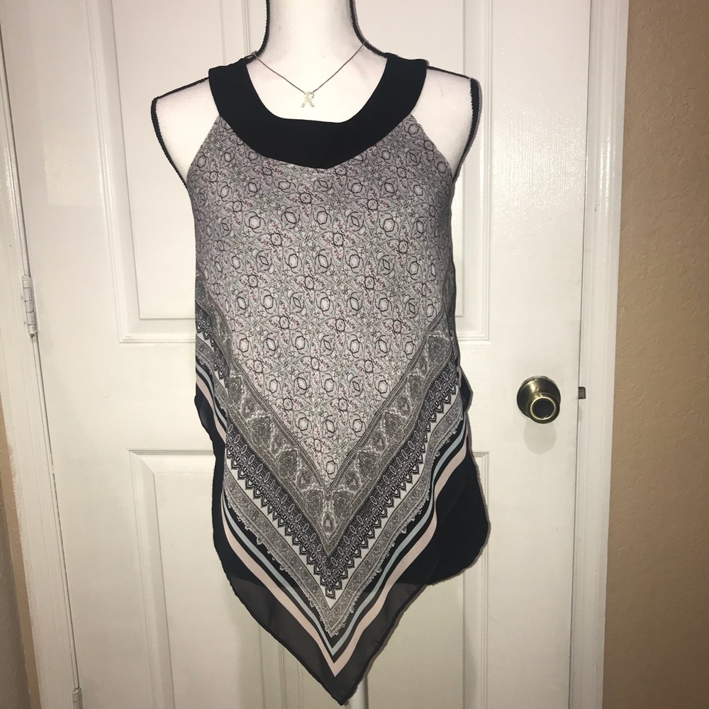 BCX- Halter / Round Collar Layered Blouse